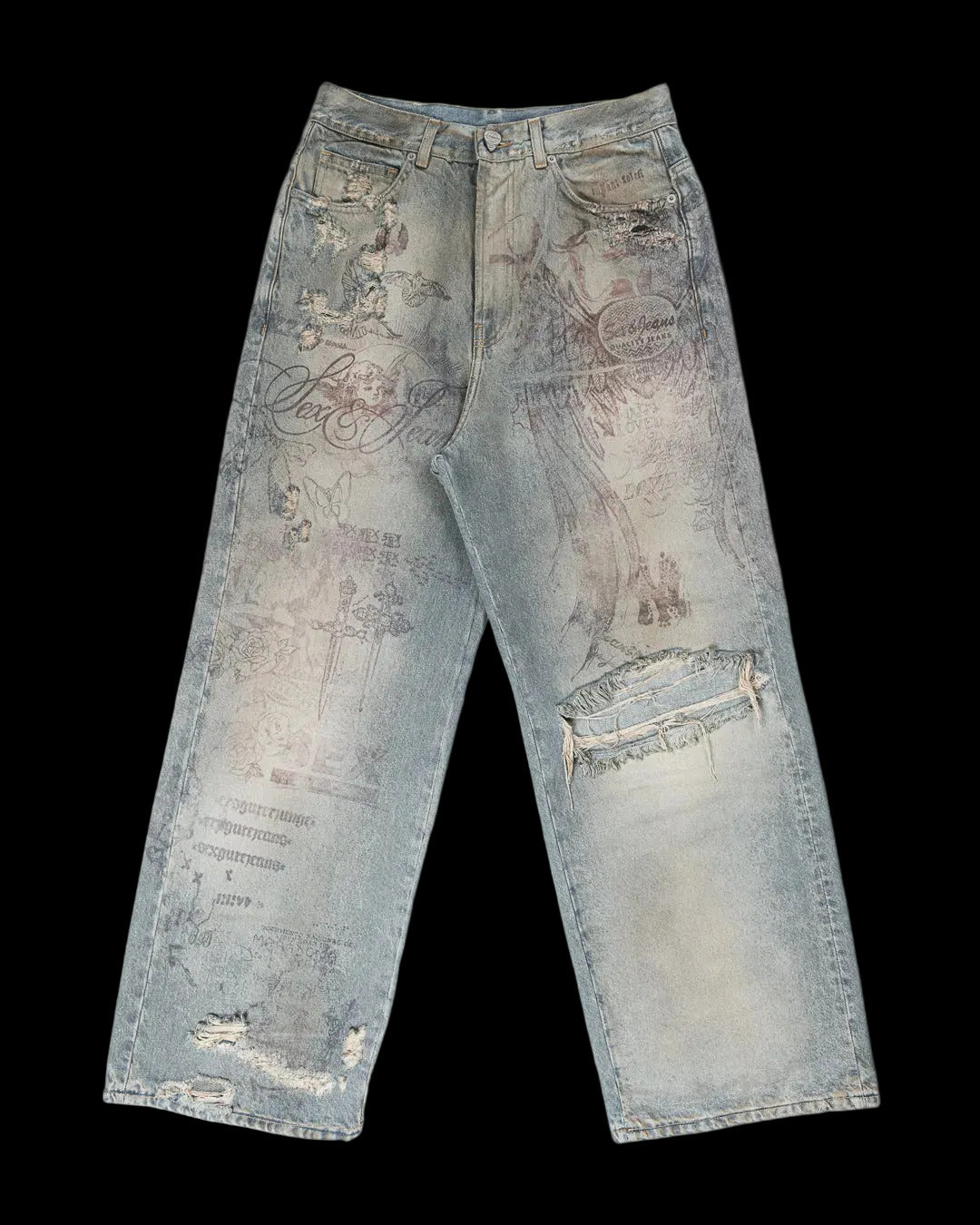 Tattoo Jeans Light Blue – Sex&jeans®