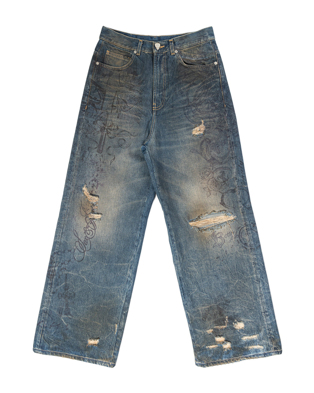 Tattoo Jeans Dark Blue – Sex&jeans®